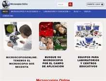 Tablet Screenshot of microscopiosonline.com